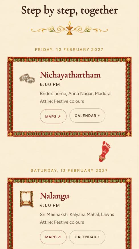 Meenakshi Kalyanam: Ceremonies