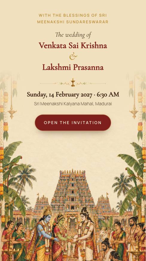 Meenakshi Kalyanam: Opening