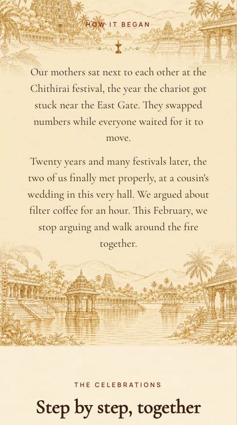 Meenakshi Kalyanam: Your story