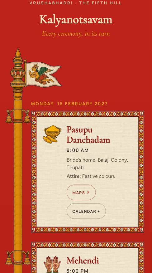Tirumala Divine: Ceremonies