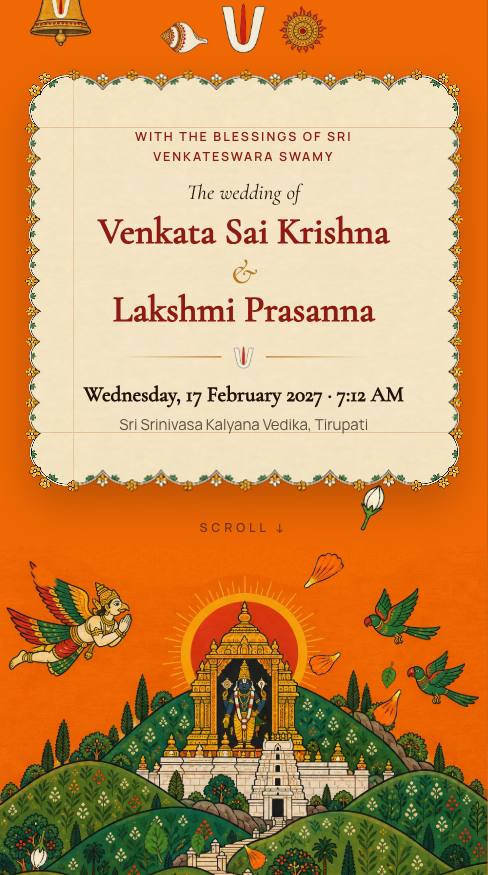 Tirumala Divine: Names & date