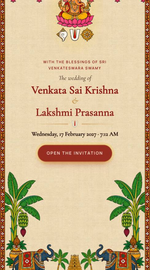 Tirumala Divine: Opening